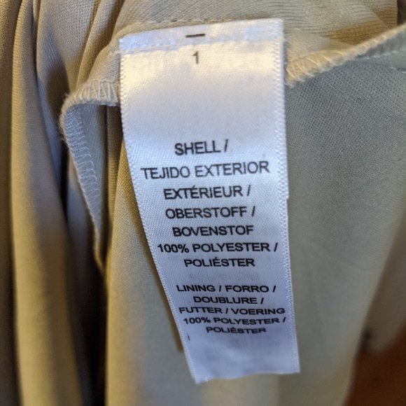 Adrianna Papell Beaded Trumpet Gown In Biscotti - Picture 9 of 10